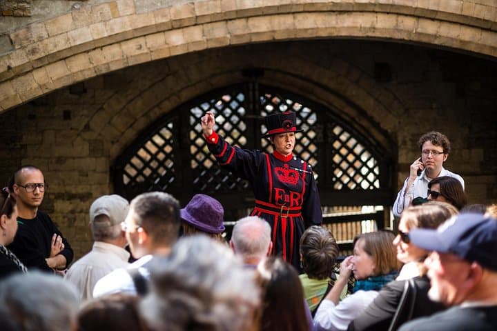 Tower of London with visitors