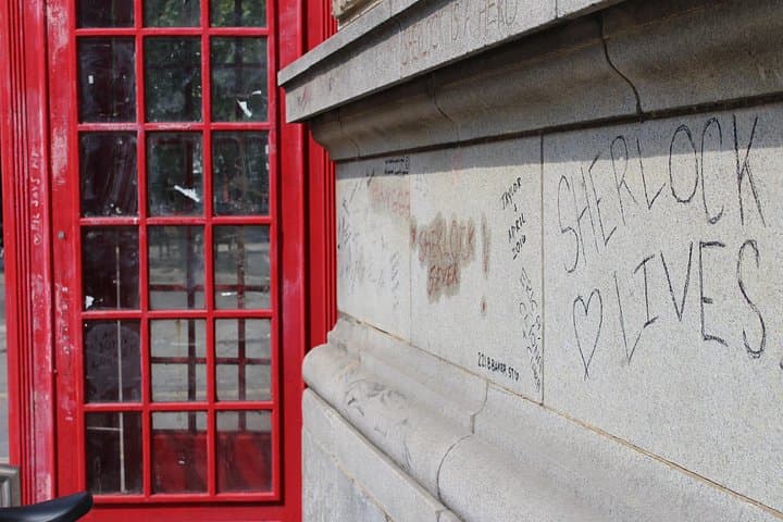 Private London 3 hour Sherlock Locations Tour by Black Taxi