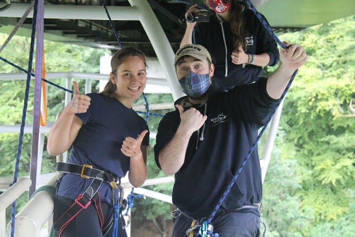 Bungee jump from 40 meters in the stunning valley of Killiecrankie, Scotland