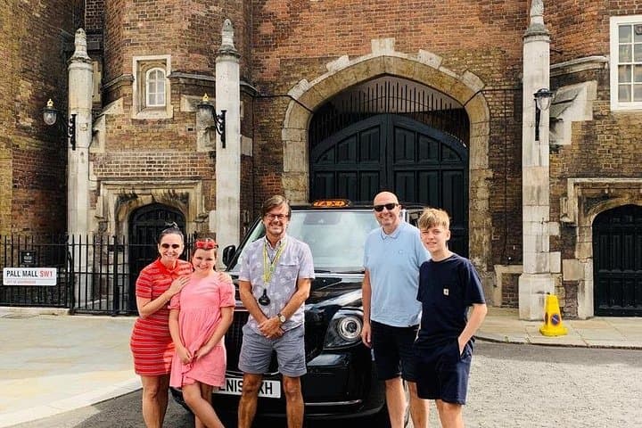 The Woods family from Salford and Theo from Bolton in front of St James’s Palace.