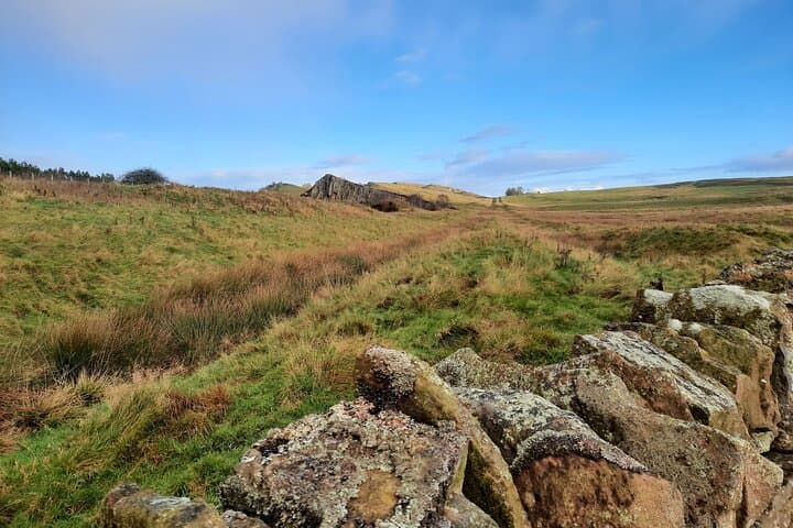 Looking along the defence ditch south of Hadrian's Wall