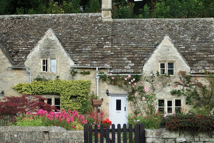 Classic Cotswold architecture and cottage gardens in abundance.