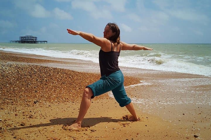 Outdoor Yoga Class at Brighton's Sea front