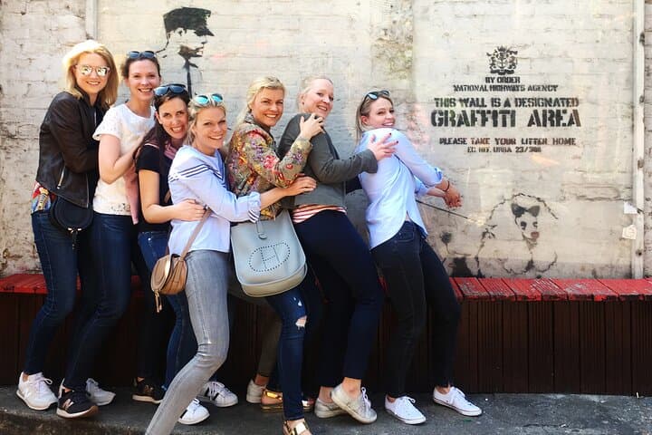All smiles on the Shoreditch Street Art Tour