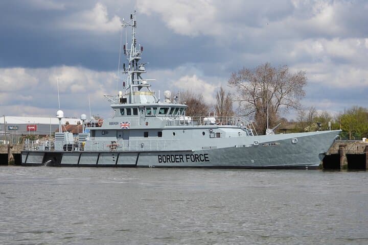 Border Force in the harbour