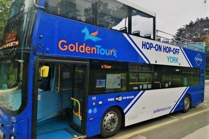 Golden Tours York Hop-on Hop-off Open Top Bus Tour with Audio Guide