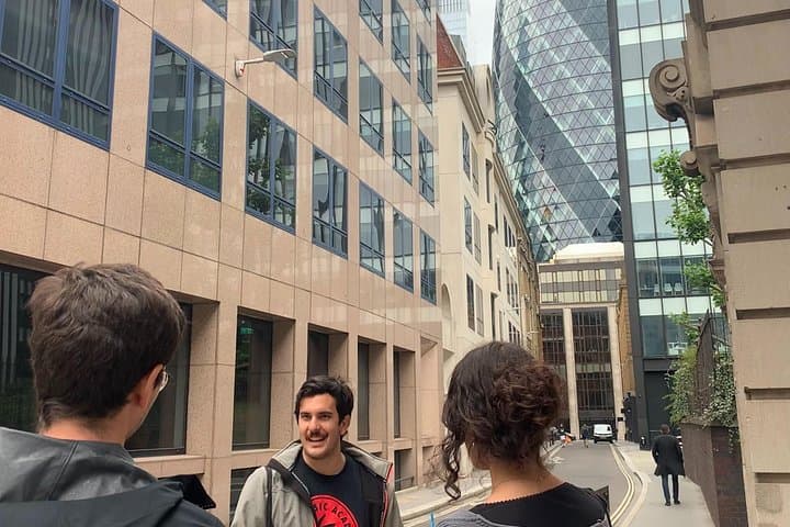 Views of the famous Gherkin building.