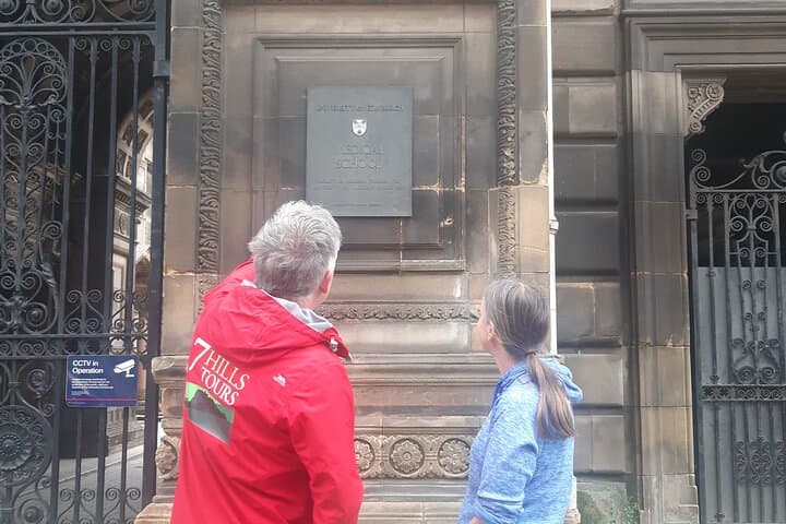Outside the historic Medical School Quadrangle