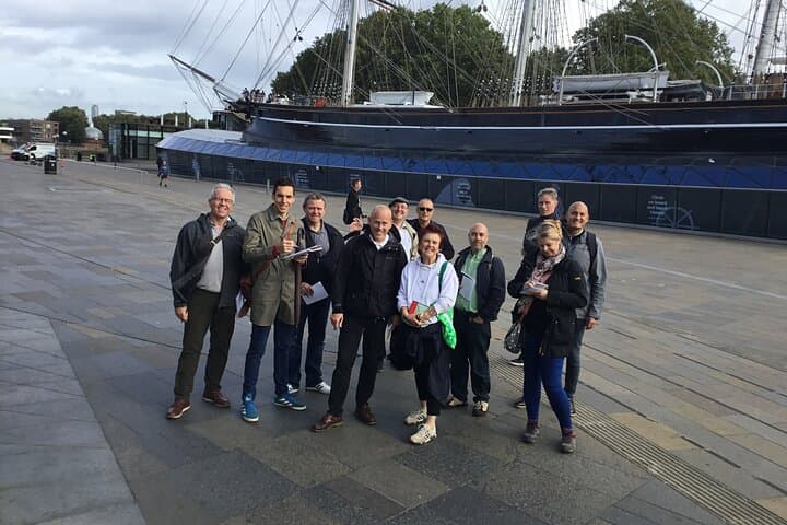 The famous Cutty Sark, the world's sole surviving tea clipper.