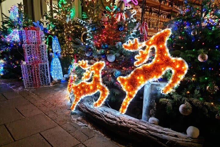 London Christmas Lights Bike Tour with Local Guide