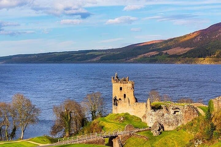 Urquhart Castle on the banks of loch ness