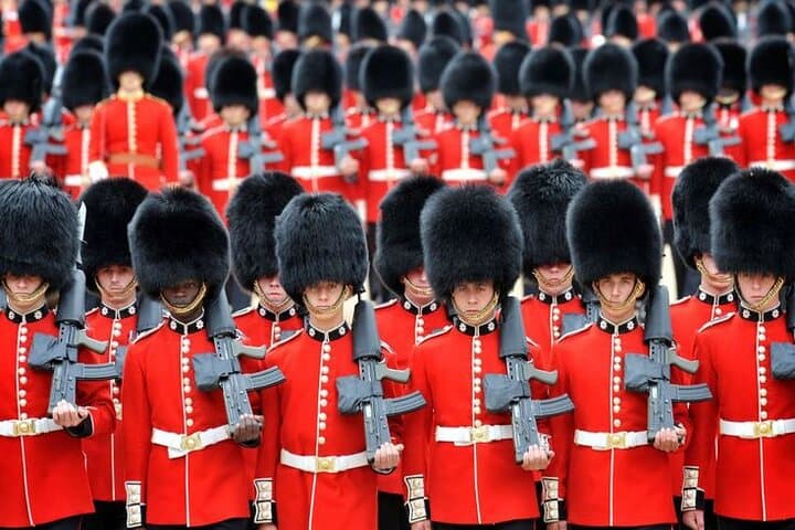 The Coldstream Guards on parade