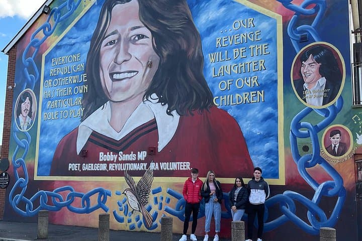 Bobby Sands Mural - Taxi Tours NI - Belfast City Mural Tour