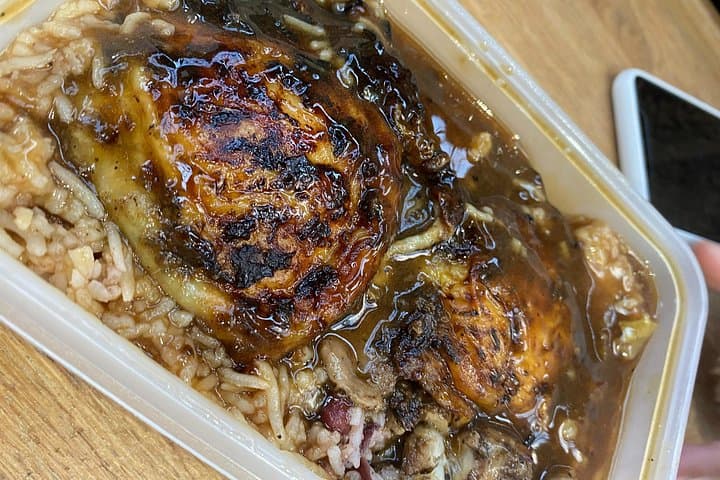 Jerk Chicken in Spittalfields market