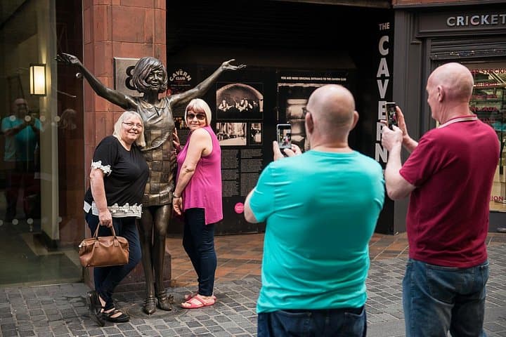 You'll find Cilla Black waiting with open arms outside the Cavern Club entrance on Mathew Street