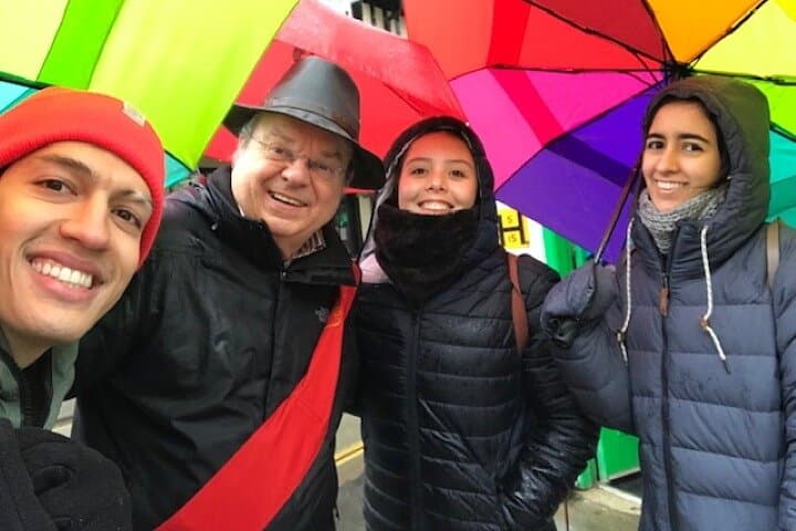 Tours go ahead in all weather - fun is still had by all!