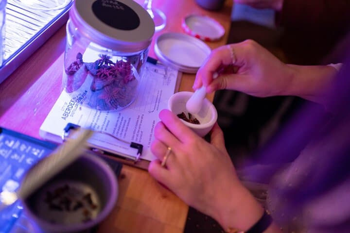 Prepare and weigh your chosen botanicals