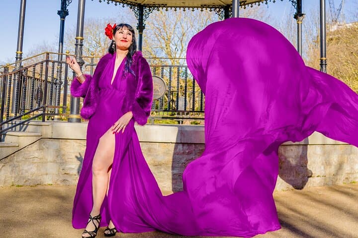 Flying Dress Photoshoot in London