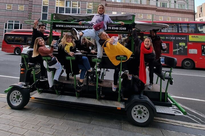 London beer or prosecco bike tour