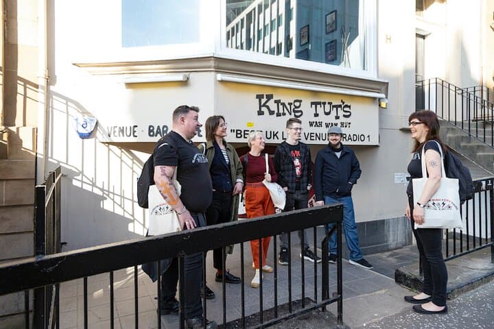 Outside the legendary King Tut's Wah Wah Hut