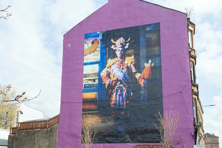 Glasgow's beloved comedian, Billy Connolly, one of 3 murals in the city