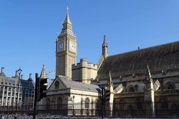 The newly cleaned Elizabeth Tower