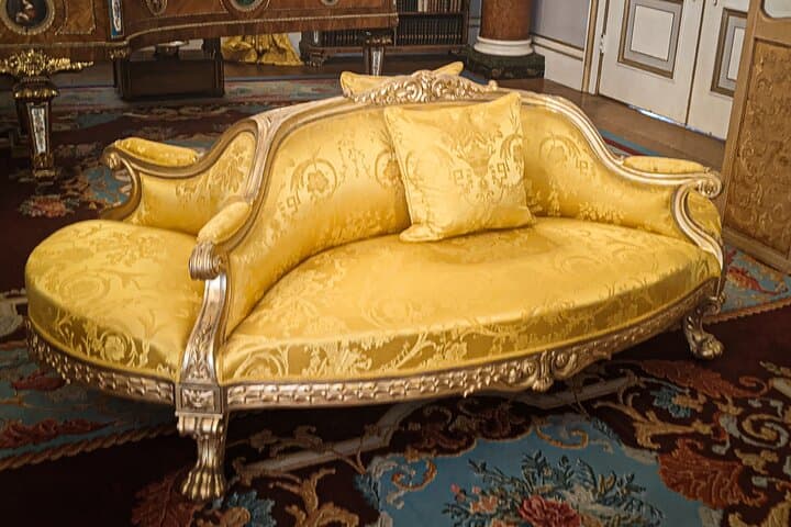 Couch and conversation piece