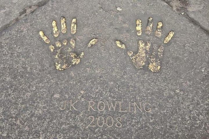 J.K Rowlings hand prints in Edinburgh