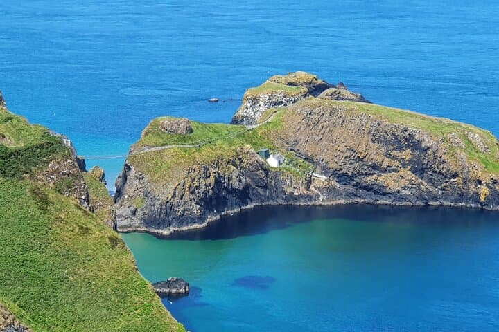 A view of Carrick a rede rope bridge