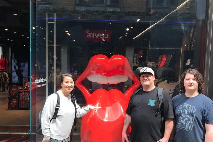 Cool visit to The Stones shop on Carnaby Street