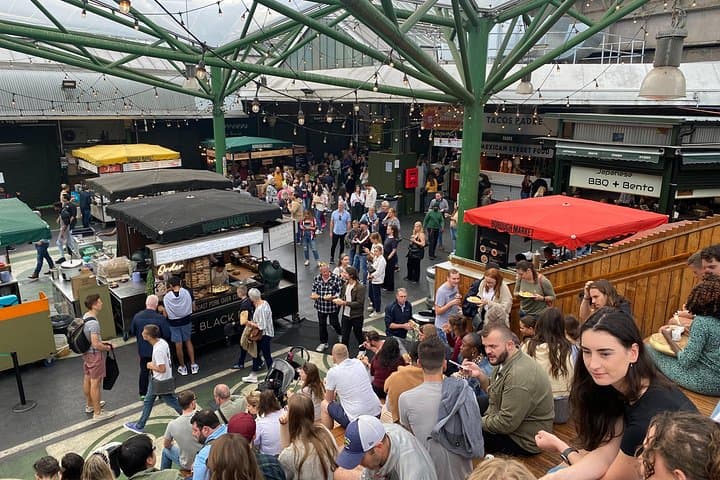 Enjoying lunch at Borough Market