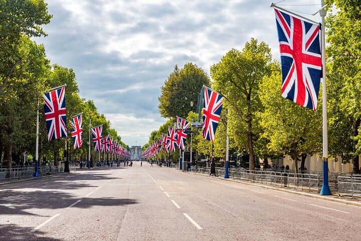 The Mall - site of the Jubilee, a life time of celebrations and funeral procession