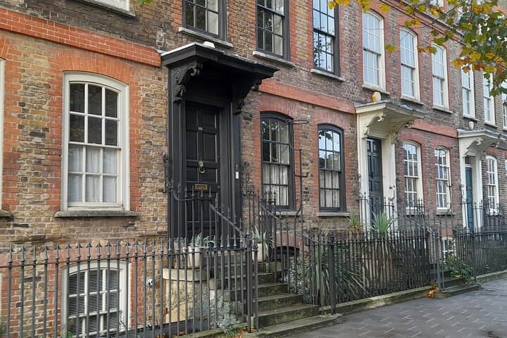 Grade II listed properties still stand on a busy high street.