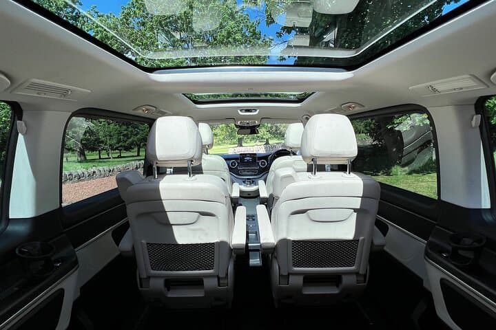 Interior of the tour van