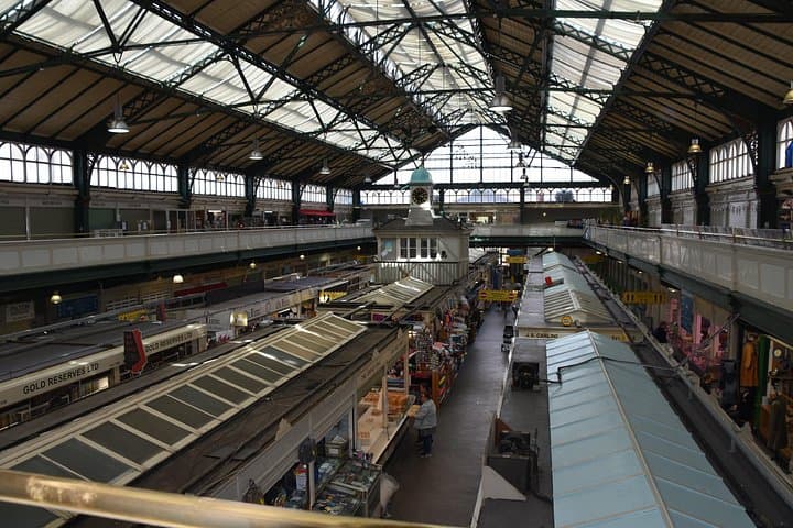 The famous Cardiff market, which we will visit as part of the tour