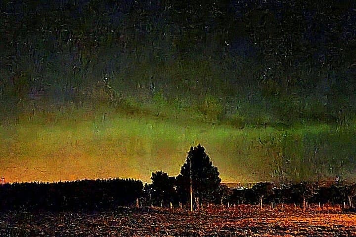 Northern Lights making a wee appearance in the Highlands