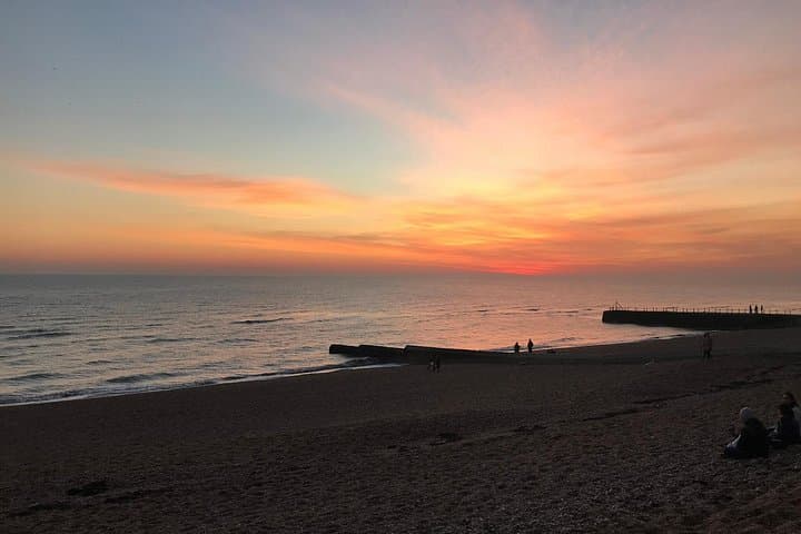 Sunset over Seaford Bay