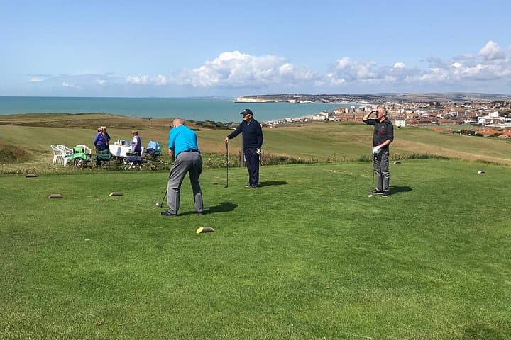 Golfers at Seaford Head