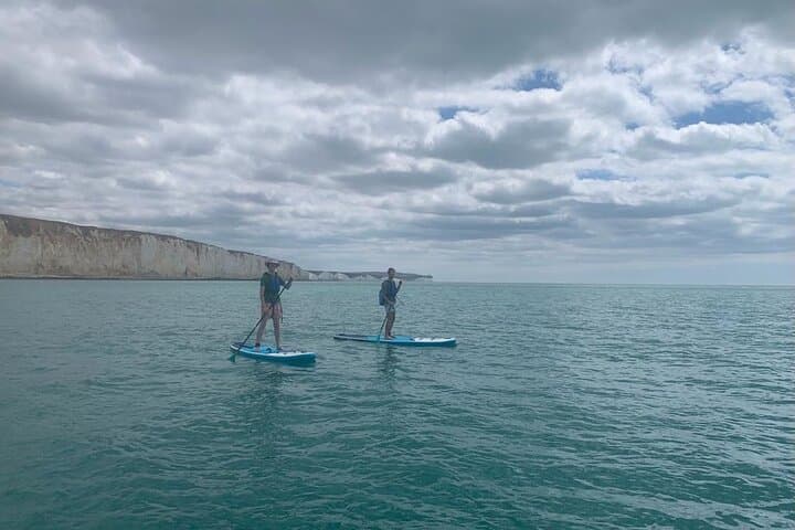 Paddle Boarding with Seven Sister View