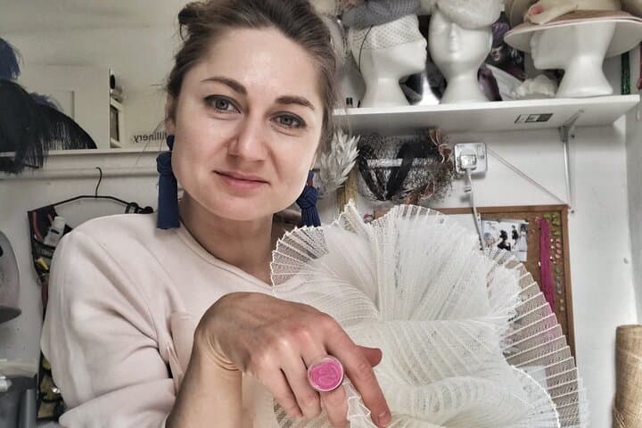 Your tutor and hat designer Elena Shvab.
