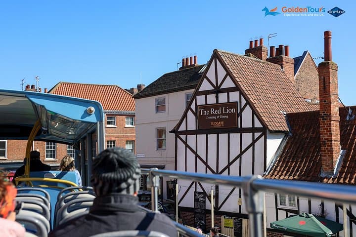 Golden Tours York Hop-on Hop-off Open Top Bus Tour with Audio Guide