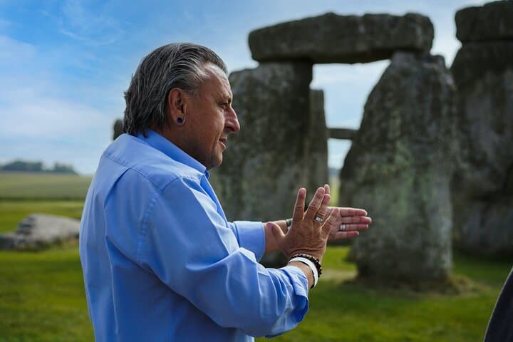 Guide at Stonehenge
