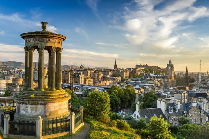 Scenic view of Edinburgh
