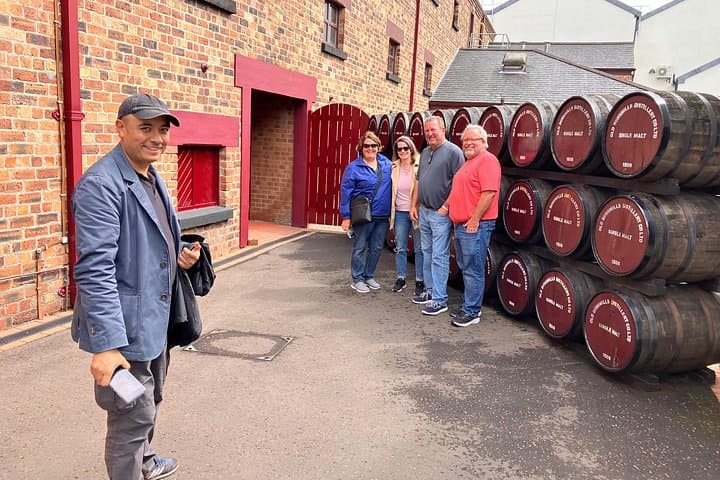Our clients at the famous Bushmills Whiskey Distillery.