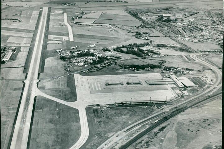 The new terminal being built in 1964