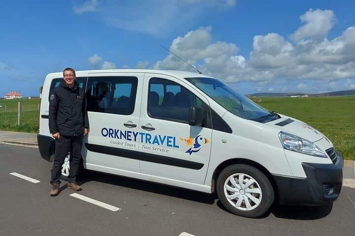 Garry with one of the tour vehicles
