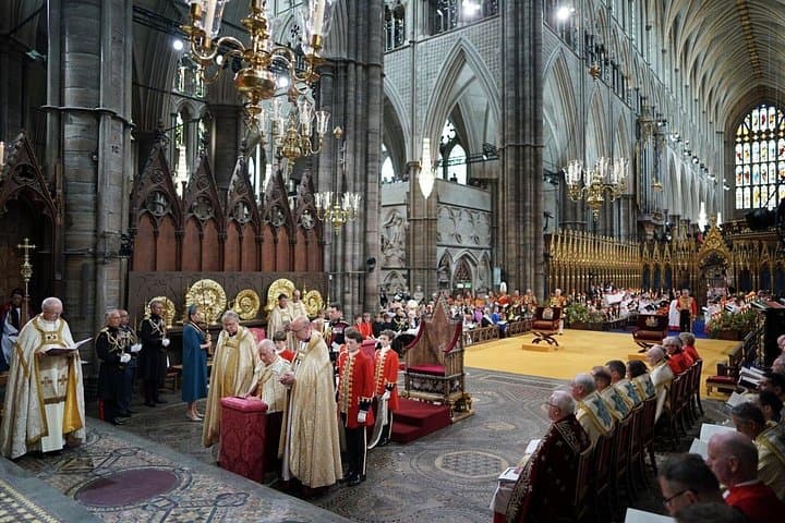 Royal Coronation, Westminster Abbey, London.