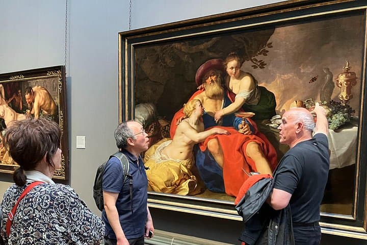 Contemplating the odd story of Lot's two daughters plying him with wine after escaping Sodom. Abraham Bloemaert's painting is drawn from Genesis 19.