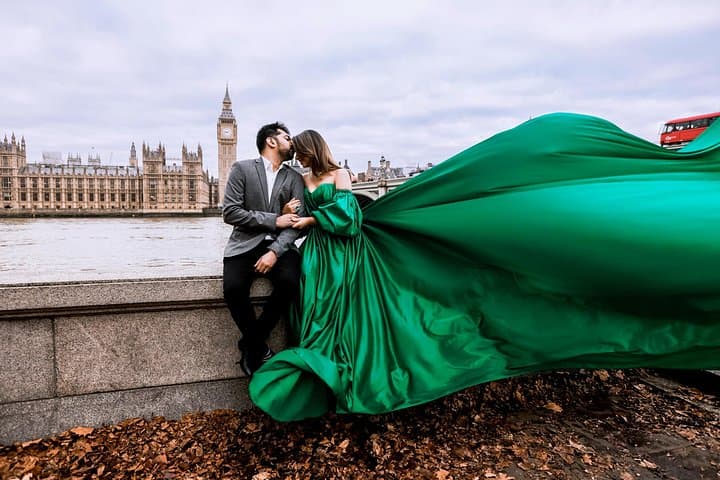 Private Epic Flying Dress Photoshoot in London