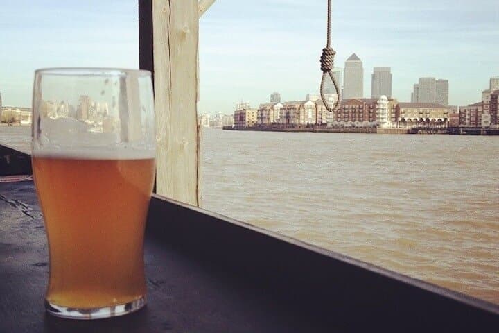 Pint by the River Thames